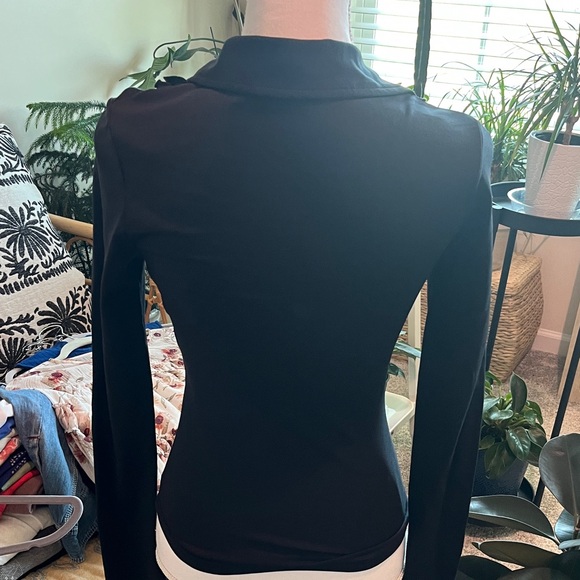 Guess Black Ruffle-Front Button Down Top - Picture 3 of 3